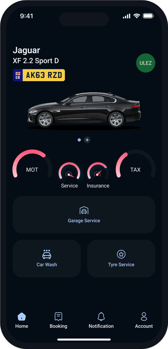Carzei app screen